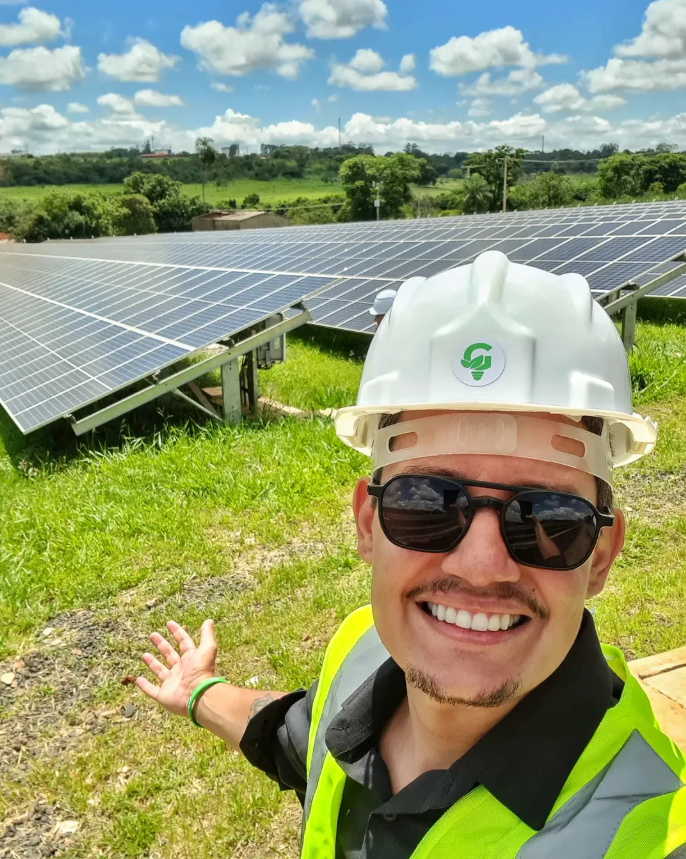 Usina solar — visitando a operação na ponta